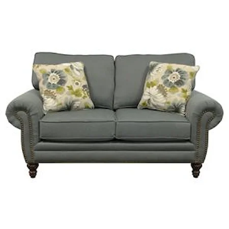 Traditional Styled Two Seat Loveseat